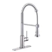 Glacier Bay Paulina 1-Handle Spring Neck PullDown Kitchen Faucet Stainless Steel
