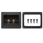 2Pcs 3 Inch Square Speaker Box Terminal Cup, 2-Way Subwoofer Plug Connector