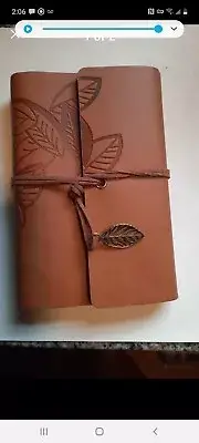 SALE, Mental Health Refillable Journal, vintage paper, leather-bound