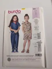 Burda Kids 9343 Overall Jumpsuit US 2-7