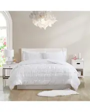 Poppy & Fritz Scrunch Stripe Lightweight Reversible Quilt Set