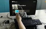Gaming Keyboard and Mouse Converter for PS4,Xbox one,PS3,Switch,4 Shortcut Keys (Map/Bursting/Combo/Auto Hanging) 6 Mouse DPIs,One Click Setting,No Need Orignal Joypad,with Bluetooth,Game Macro Script