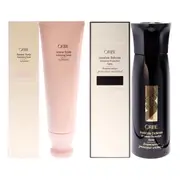 Serene Scalp Exfoliating Scrub and Invisible Defense Universal Protection Spray Kit by Oribe for Unisex - 2 Pc Kit 4.2oz Exfoliator, 5.9oz Hairspray