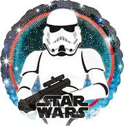 Anagram Standard HX Star Wars Galaxy Stormtrooper Foil Balloon, 45 cm