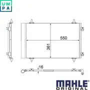 CONDENSER AIR CONDITIONING AC 487 000S FOR FIAT SCUDO/Van/Bus/Platform/Chassis