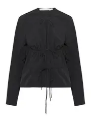 Christopher Esber | Calero Tie Front Top in Black | The UNDONE