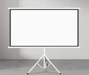 Projection Screen with Stand, Lightweight Projector Screen White Wall Mountable Movie Screens for Family Gatherings Small Parties Indoor Entertainment(81x63cm/32x25in)