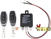 12 V Car Battery Relay Wirel Remote Battery Disc Ect Switch Battery Switch Isolator Power Cut Master Switch with 2 Remote Controllers Black 12V 200A Black 12V 200A