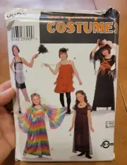 Kids Costume Sewing Pattern 7-14 Flapper Maid fairy rose princess Simplicity0635
