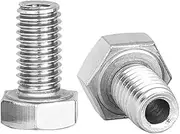2PCS Hex Hollow Bolts M6 M8 M10 M12 Through Hole Mask Machine Thread Pitch Hexagon Socket Male Screws Fasteners Stainless Steel(M6 x 25mm x 3.1mm)