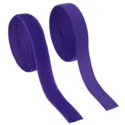 Sew on Hook and Loop Tape, 1 Inch Nylon Fastener Strips 5 Yards (Purple)