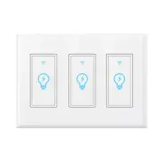 3 Gang Smart Switch WIFI Light Wall Works With Alexa Google Home Smart life APP