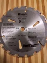 Porter Cable 12850 6" 18T Carbide Thin Kerf Riptide Circular Saw Blade Sawboss