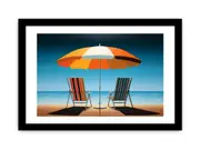 Modern Umbrella Chair Art Framed Art Framed print Art Poster