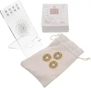 KICHOUSE 64 Hexagram i Ching Divination Cards Starter Kit for Beginners Chinese Fortune Telling Cultural Oracle Set