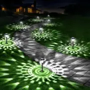 10 Pack Ultra Bright Solar Lights Outdoor Waterproof, from Dusk to Dawn Up to 12