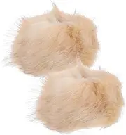 [MOBUTOFU] Furry Arm Sleeves Faux Fur Wrist Cuffs Winter Arm Warmer Soft Warm Cuffs for Women
