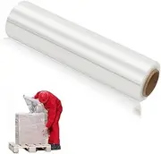 Stretch Wrap Film Heavy Duty Shrink Wrap Roll Self Adhering Packing Supplies for Moving, Packing and Pallet Furniture 30cm x 150M