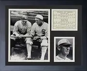 Legends Never Die Shoeless Joe Jackson and Babe Ruth Framed Photo Collage, 11 by 14-Inch
