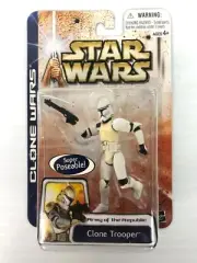STAR WARS CLONE WARS CLONE TROOPER SUPER POSEABLE 2003