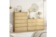 Light Oak 11 Drawers Chest of Drawers Dresser Stylish & Space-Saving Storage Solution