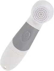 Beavorty Battery- Electric Facial Cleansing Brush Deep Pore Cleansing 360° Skin Compact for Travel Beauty Tool (grey)