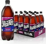 Pepsi Max Soda Raspberry Flavoured Soft Drink 1.25 Litre (Pack of 12)