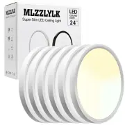 6PK 12 Inch LED Flush Mount Ceiling Light Fixture24W Super Slim LED Ceiling Lig