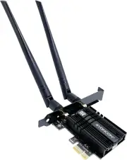 Wifi 6E AXE5400 Pcie Wifi Card Intel AX210 Chipset with Bluetooth 5.3 Tri-Band 2