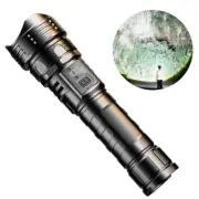 Super Bright Flashlight Waterproof Tactical Super Bright Torch Zoomable Camping