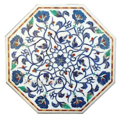 Marble Coffee Table Top / Marble Side Table Top / Lapis Lazuli Stone Patio Table