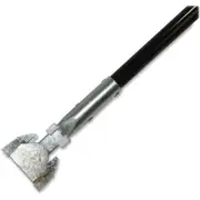 Genuine Joe Steel Clip-on Dust Mop Handle - Black - Steel, Vinyl (gjo-02332)