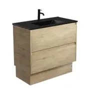 Fienza Dolce Amato 900 Vanity on Kickboard Scandi Oak TCLB90BSK