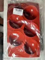 5-Cavity Extra Large Semi Sphere Silicone Mold, Cocoa Chocolate Bombs Molds For