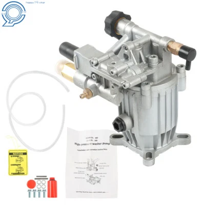 Pressure Washer Pump Horizontal 3/4" Shaft MAX 3000 PSI,2.5 GPM,Oil Sealed 5.5HP