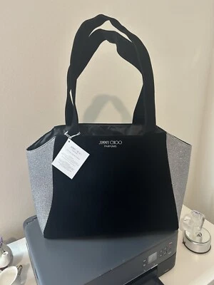 Jimmy Choo Fragrance Tote Bag. Black And Silver