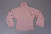 Nasty Gal Women's Ribbed Roll Neck Slouchy Top SV3 Rose Size US:0 NWT