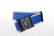 Secure Luggage Strap with Combination Lock Blue & Grey - Travel Accessories Australia