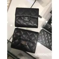 在飛比找蝦皮購物優惠-二手真品 CHANEL A82288 經典銀CC 菱格紋 羊