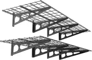 2-Pack 2X6Ft Garage Shelving 24-Inch-By-72-Inch Wall Shelf Garage Storage Rack F
