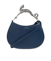 Lanvin Embellished Handle Zipped Tote Bag One size navy blue