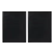 2x Marbig A4 File Clipfolder Insert Document Organiser w/ Expanding Pocket Black