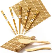 Sushi Making Kit, Delamu Bamboo Mat, Including 2 Rolling Mats, 5...