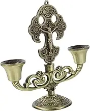 OSALADI Vintage Candlestick Holder for Elegant Table Decor Retro Zinc Alloy Design for Weddings and Special Occasions for Dinner Parties and Home Decoration