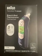 Braun ThermoScan 7+ Connect Digital Ear Thermometer, Age Precision Technology