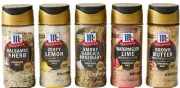 McCormick Finishing Salts Complete Set of 5 Flavors Summer Limited Edition