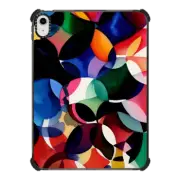 iPad 10.9-inch (10th gen) iPad Impact Case Abstract watercolor art - colorful stained glass