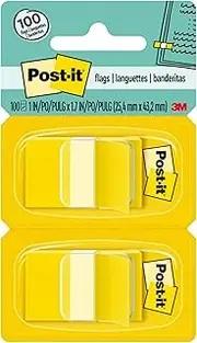 Post-it Flags Yellow 25.4mm x 43.2mm 680-YW2