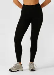 [Lorna Jane] Booty Lift And Support Pocket Full Length Leggings in Black, Size - Small S Recycled Black