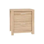 Bedside Table Lamp Side Tables Drawers Nightstand Unit Beige Wood